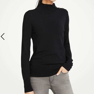 Ann Taylor burgundy turtle neck sweater